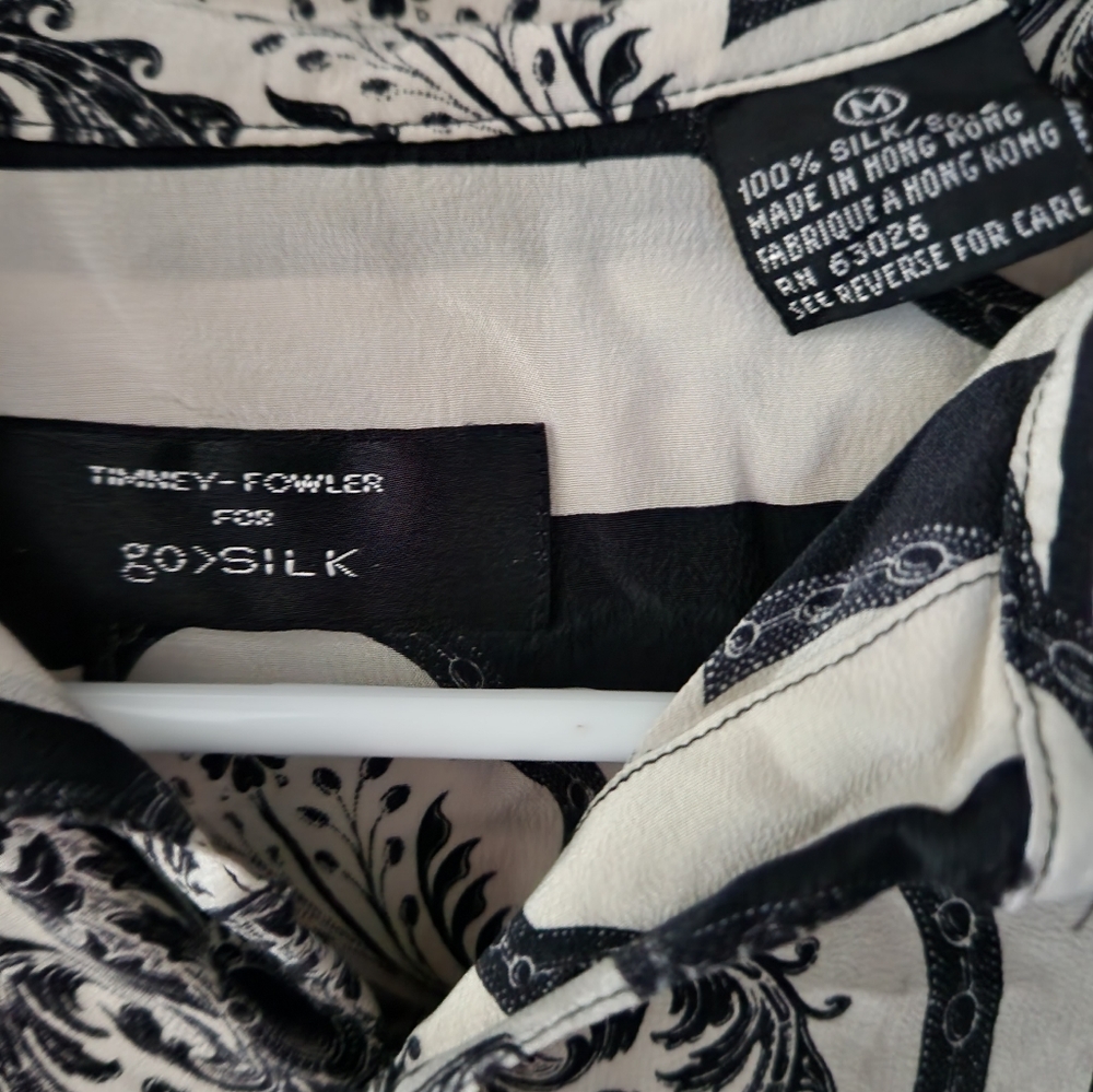 Silk button blouses